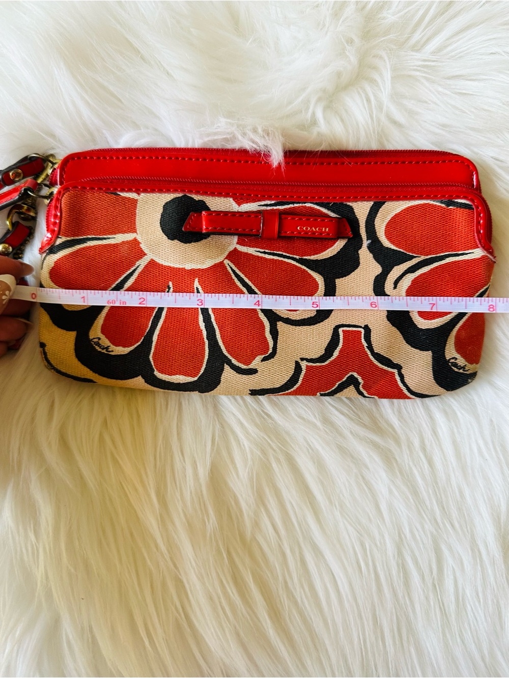 COACH Poppy Double Zip Wristlet - Picture 5 of 13